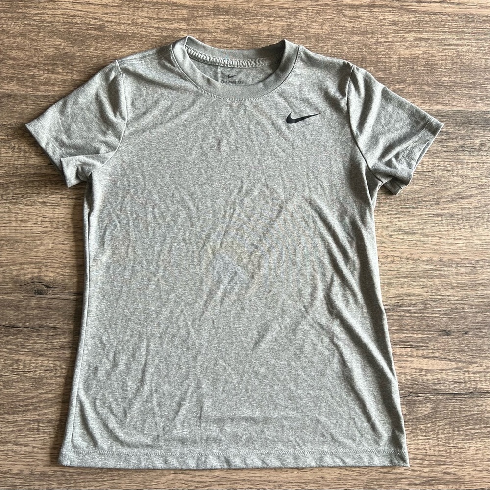 Nike Womens Short Sleeve Top Grey Size Small